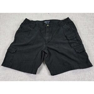 5.11 Tactical Shorts Mens 40 Black Cargo Ripstop Utility Elastic Waist 73285 EUC